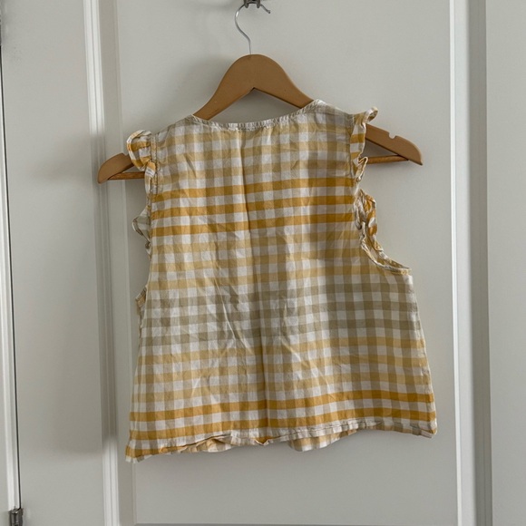 Madewell Cotton Top & Skirt Set - Yellow Gingham (6) - Picture 5 of 10
